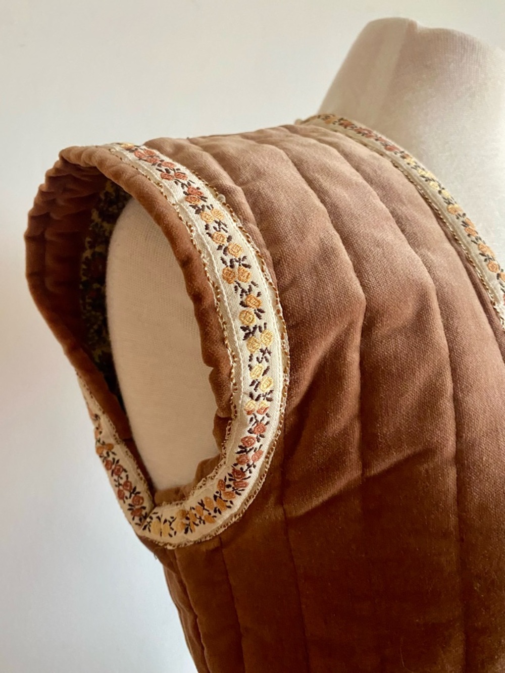 Vintage Suttles & Seawinds Skirt Vest Set Autumnal Paisley Vicki Lynn Bardon XS - Picture 5 of 16